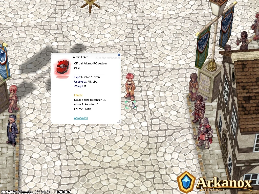 Abyss Token item information window